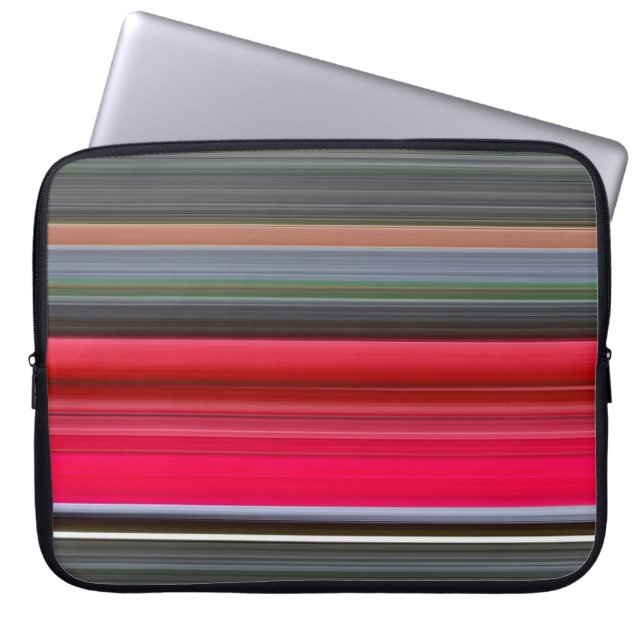 Protection Pour Ordinateur Portable Abstract #1: Red and Grey (Devant)