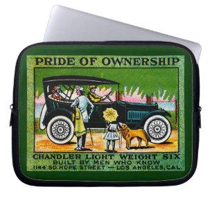 Protection Pour Ordinateur Portable Affiche automobile de Chandler 1914