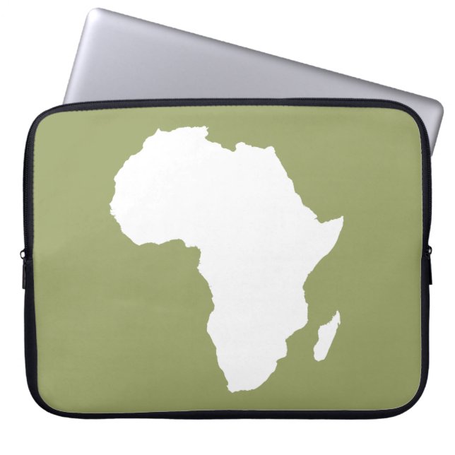 Protection Pour Ordinateur Portable Afrique verte audacieuse (Devant)