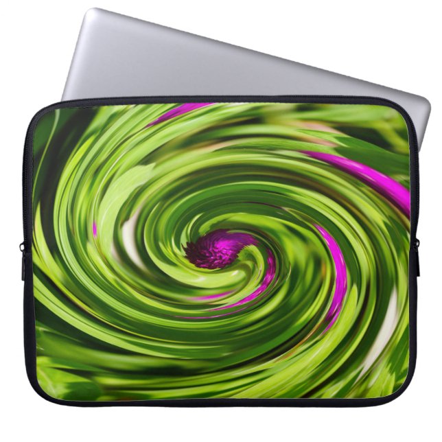 Protection Pour Ordinateur Portable Allium Abstrait (Devant)