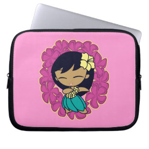 Protection Pour Ordinateur Portable Aloha Honeys Hula Girl Plumeria Neoprène