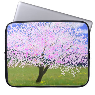 Protection Pour Ordinateur Portable Amande en fleurs