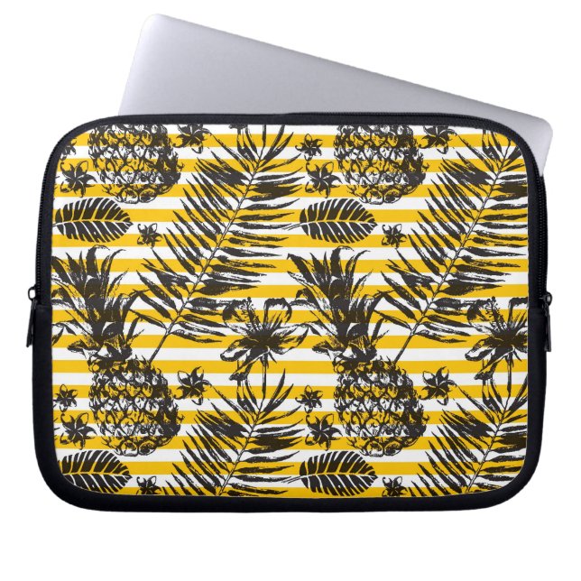 Protection Pour Ordinateur Portable Ananas tirés par la main (Devant)