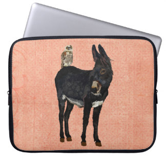 Protection Pour Ordinateur Portable ÂNE d'INDIGO et douille d'ordinateur de HIBOU d'EN