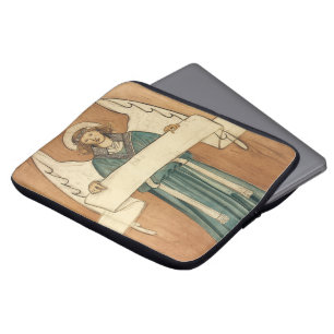Protection Pour Ordinateur Portable Ange victorien vintage par William Morris
