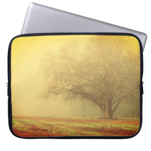 Protection Pour Ordinateur Portable Arbre solitaire sur Misty Morning