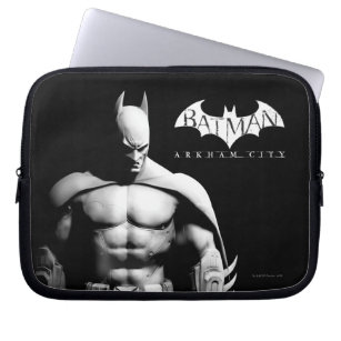 Protection Pour Ordinateur Portable Arkham   Pose large noir et blanc Batman
