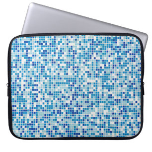 Protection Pour Ordinateur Portable Arrière - plan de carreaux bleus