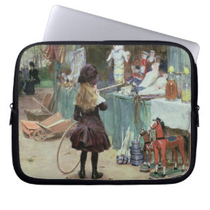 Protection Pour Ordinateur Portable Aux jardins de Champs-Elysees, c.1897 (gouache