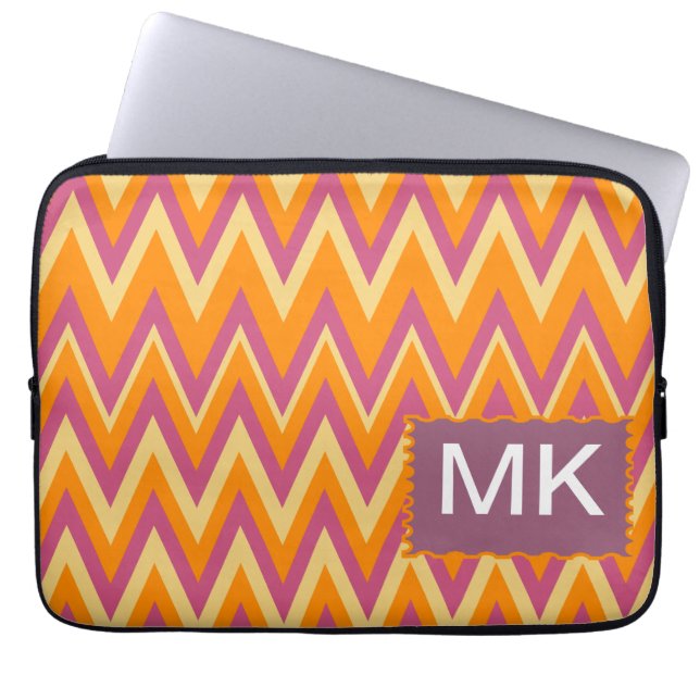 Protection Pour Ordinateur Portable Aztec Tribal ZigZag (Devant)