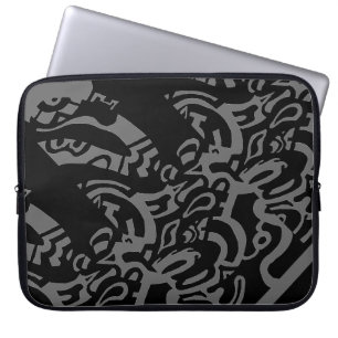 Protection Pour Ordinateur Portable B&W "Glow" Art Abstrait