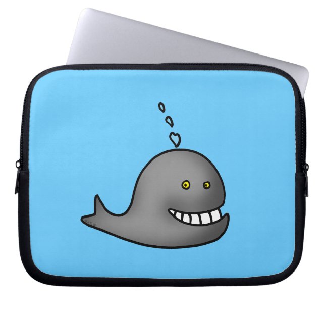 Protection Pour Ordinateur Portable Baleine drôle (Devant)