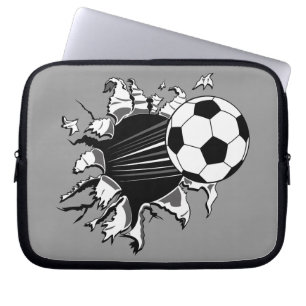 Protection Pour Ordinateur Portable Ballon de football éclatant