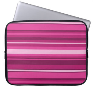 Protection Pour Ordinateur Portable Bandes de Fuschia
