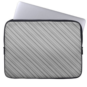 Protection Pour Ordinateur Portable Bandes diagonales grises