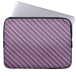 Protection Pour Ordinateur Portable Bandes diagonales mauves