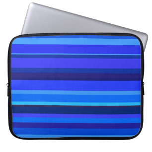 Protection Pour Ordinateur Portable Bandes horizontales bleues