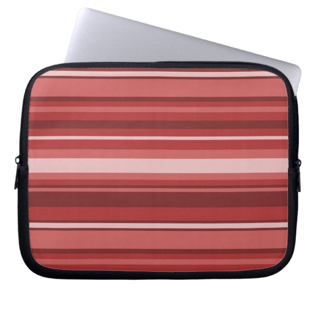 Protection Pour Ordinateur Portable Bandes rouges (Devant)