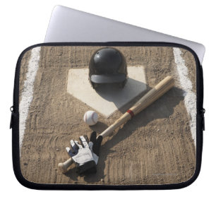 Protection Pour Ordinateur Portable Base-ball, batte, gants d'ouate en feuille et