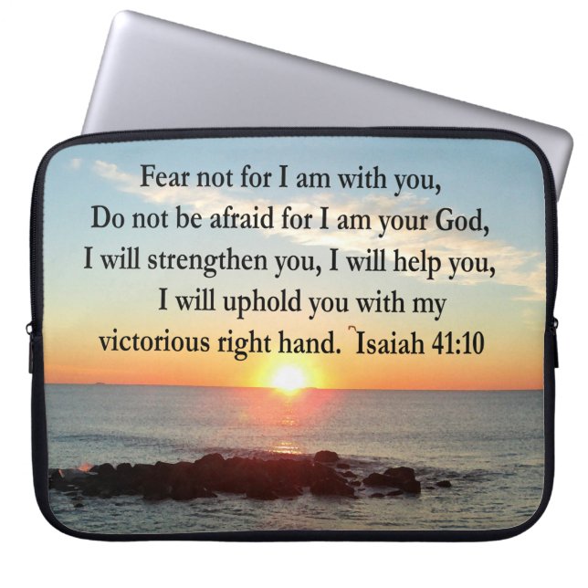 PROTECTION POUR ORDINATEUR PORTABLE BEAU ISAIAH 41:10 SCELER (Devant)