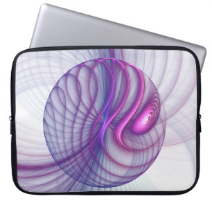 Protection Pour Ordinateur Portable Beaux Mouvements Abstrait Fractal Art Rose
