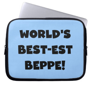 Protection Pour Ordinateur Portable Black Text Meilleurs T-shirts et cadeaux de Beppe