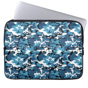 Protection Pour Ordinateur Portable Bleu Camo d'hiver