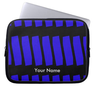 Protection Pour Ordinateur Portable Bleu royal et noir de douille abstraite