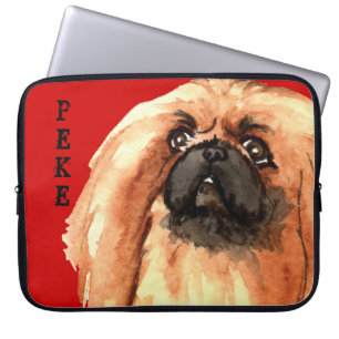 Protection Pour Ordinateur Portable Bloc de couleur Pekingese