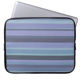 Protection Pour Ordinateur Portable Blue-grey horizontal stripes