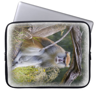 Protection Pour Ordinateur Portable Bord blanc singe