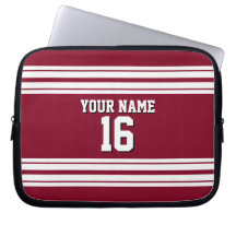 Burgundy White Team Jersey Numéro personnalisé Nom