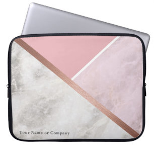Protection Pour Ordinateur Portable Caisse rose personnalisée d'ordinateur portable d