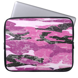 Protection Pour Ordinateur Portable Camo rose fané