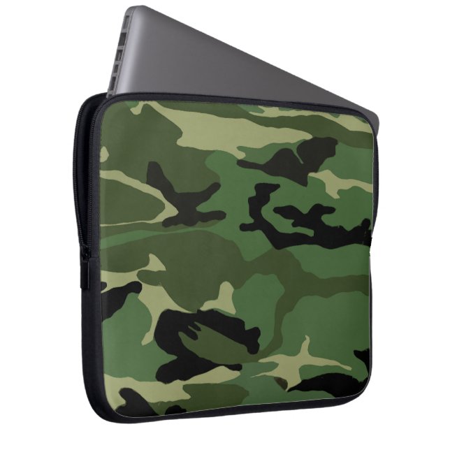 Protection Pour Ordinateur Portable Camo vert (Devant droit)