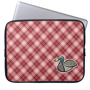 Protection Pour Ordinateur Portable Canard rouge de plaid