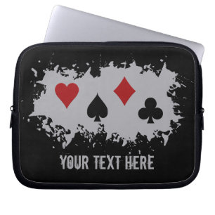 Protection Pour Ordinateur Portable Card Splash custom laptop sleeve