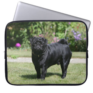 Protection Pour Ordinateur Portable Carlin noir se tenant regardant l'appareil-photo