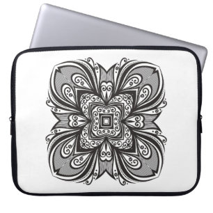 Protection Pour Ordinateur Portable Carré noir de Deco inspiré