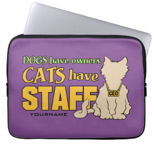 Protection Pour Ordinateur Portable CATS POSSÈDENT PERSONNEL Portable manches personna