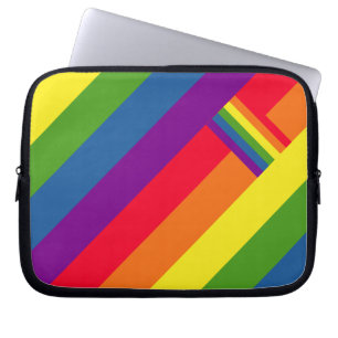 Protection Pour Ordinateur Portable Célébration avec drapeau de l'arc-en-ciel coloré
