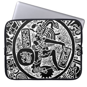Protection Pour Ordinateur Portable Cercle maya, hiéroglyphe mexicain(Maya)