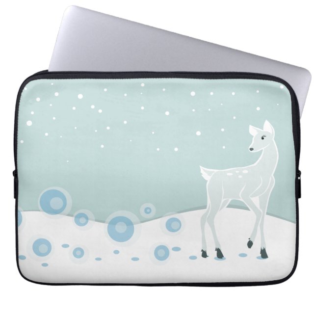 Protection Pour Ordinateur Portable Cerf neigeux (Devant)