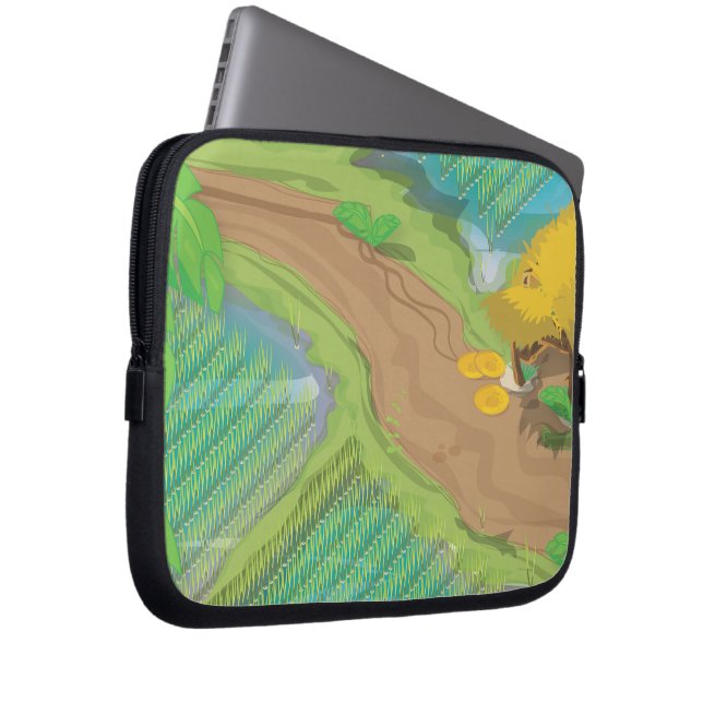Protection Pour Ordinateur Portable Champ Paddy (Devant droit)