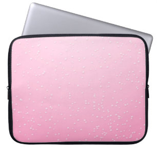Protection Pour Ordinateur Portable Champagne rose avec minuscules bulles Art Arrière