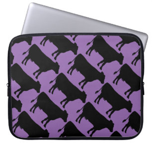 Protection Pour Ordinateur Portable Changer la couleur Arrière - plan vache noire