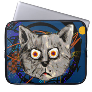 Protection Pour Ordinateur Portable chat fou ~ étrange mee