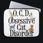 Protection Pour Ordinateur Portable Chat observé<br><div class="desc">J'ai des troubles obsessionnels du chat. Je suis OCD pour tous mes chats mignons. Un cadeau amusant pour quelqu'un de fou de chatons. J'aime les chats,  ils sont mon obsession.</div>