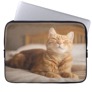 Protection Pour Ordinateur Portable Chat somnolent des images de Getty