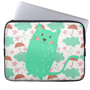Protection Pour Ordinateur Portable Chats en pluie
